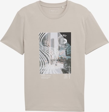 T-Shirt TOM TAILOR DENIM en gris : devant