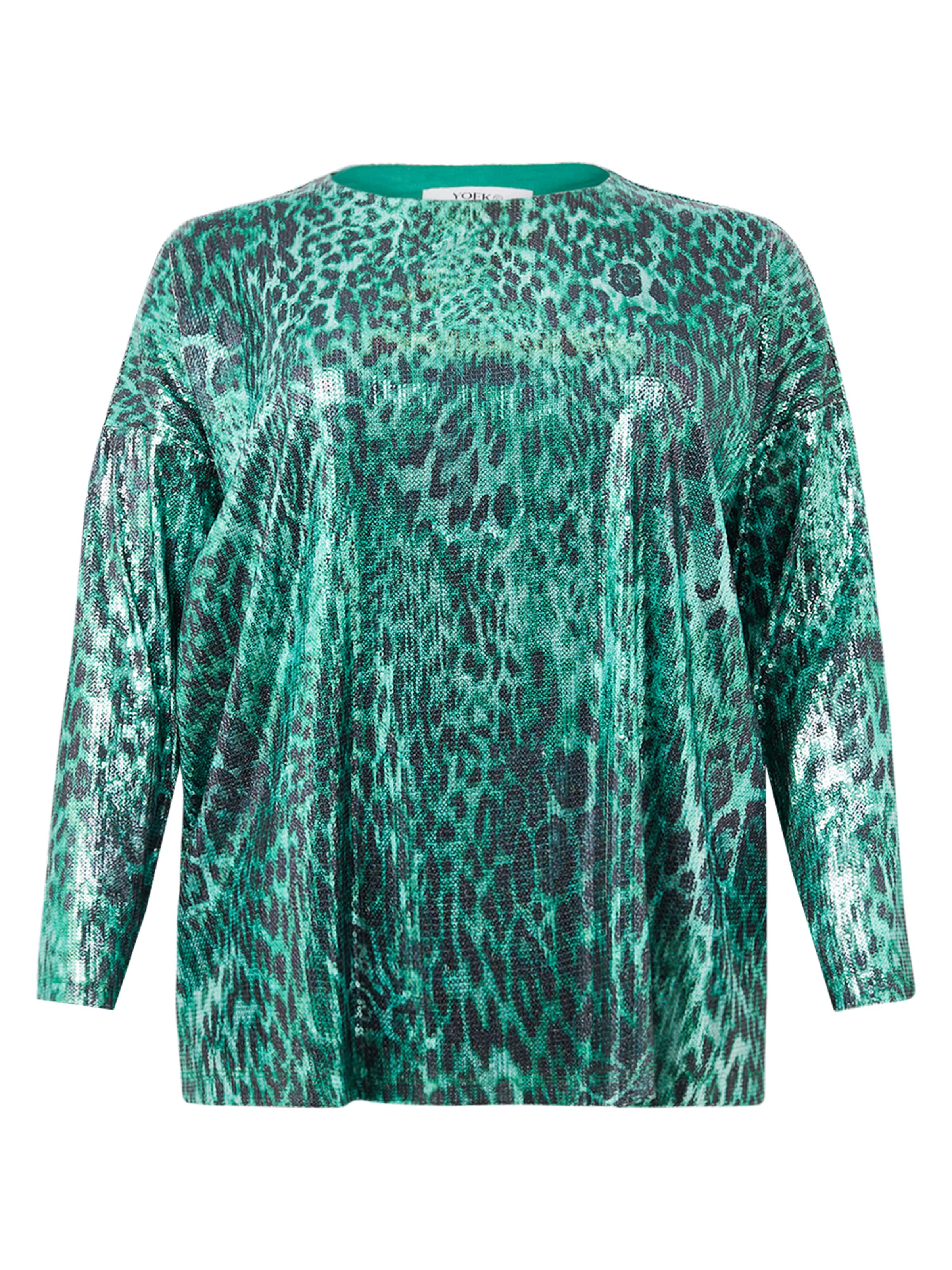 YOEK Shirt in Groen: voorkant