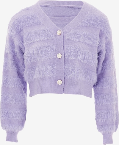 swirly Knit cardigan in Gold / Lavender / White, Item view