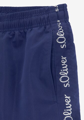 s.Oliver Zwemshorts 'Noah' in Blauw