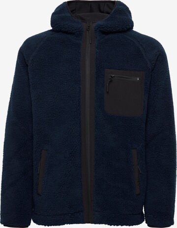 INDICODE JEANS Zip-Up Hoodie in Blue: front