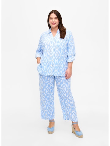 Chemisier 'Vellie' Zizzi en bleu