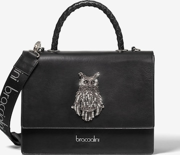 Borsa a mano 'Audrey Gufo' di Braccialini in nero: frontale