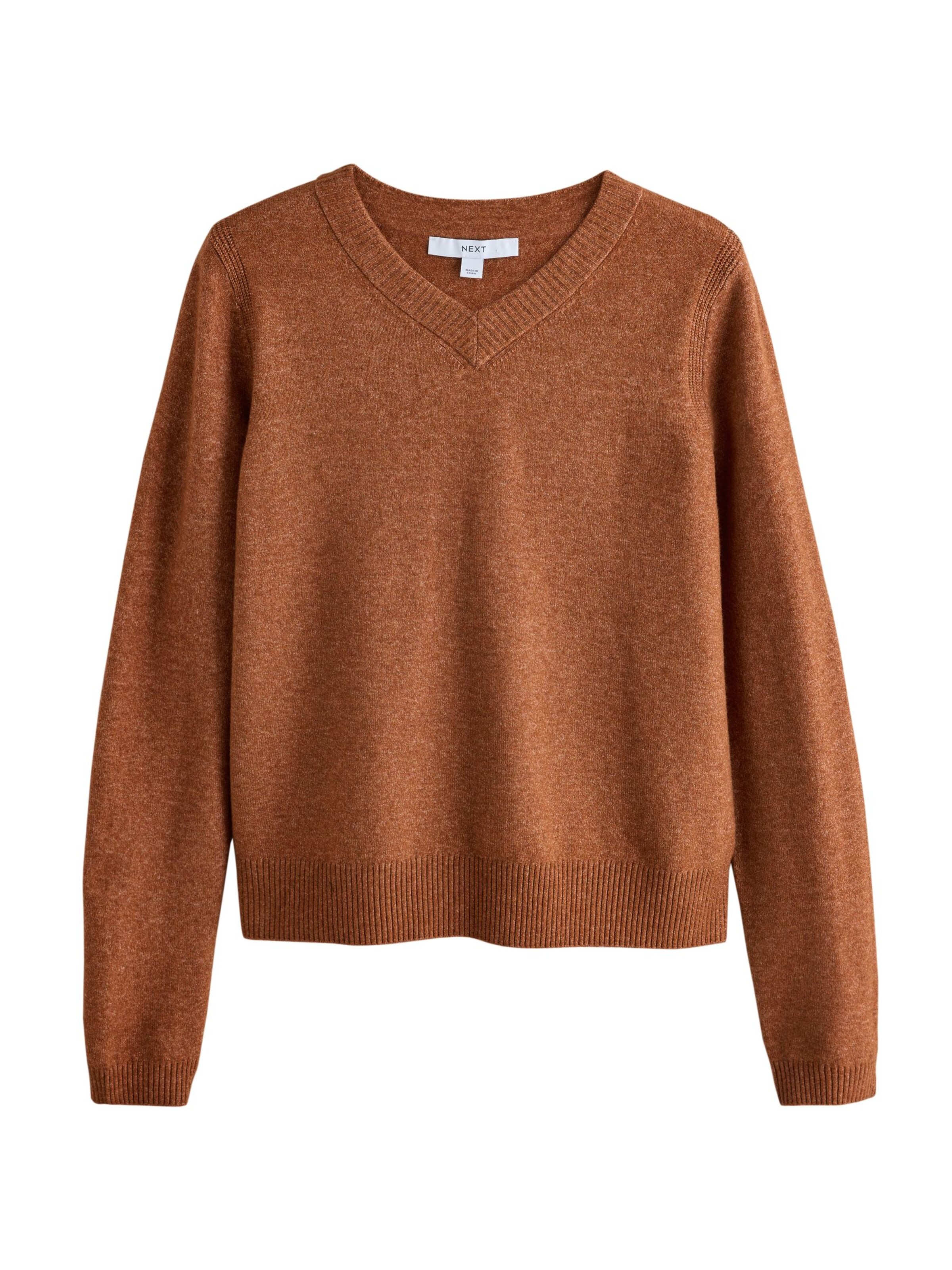 Pull-over Next en marron : devant