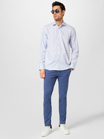 Bruun & Stengade Regular fit Button Up Shirt 'Cannavaro' in Blue