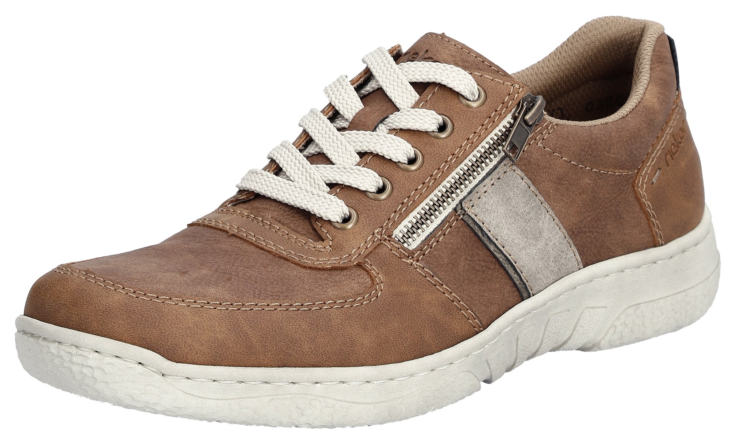 Chaussure de sport à lacets '03500' Rieker en marron : devant
