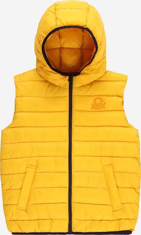 UNITED COLORS OF BENETTON Vest in Yellow: front