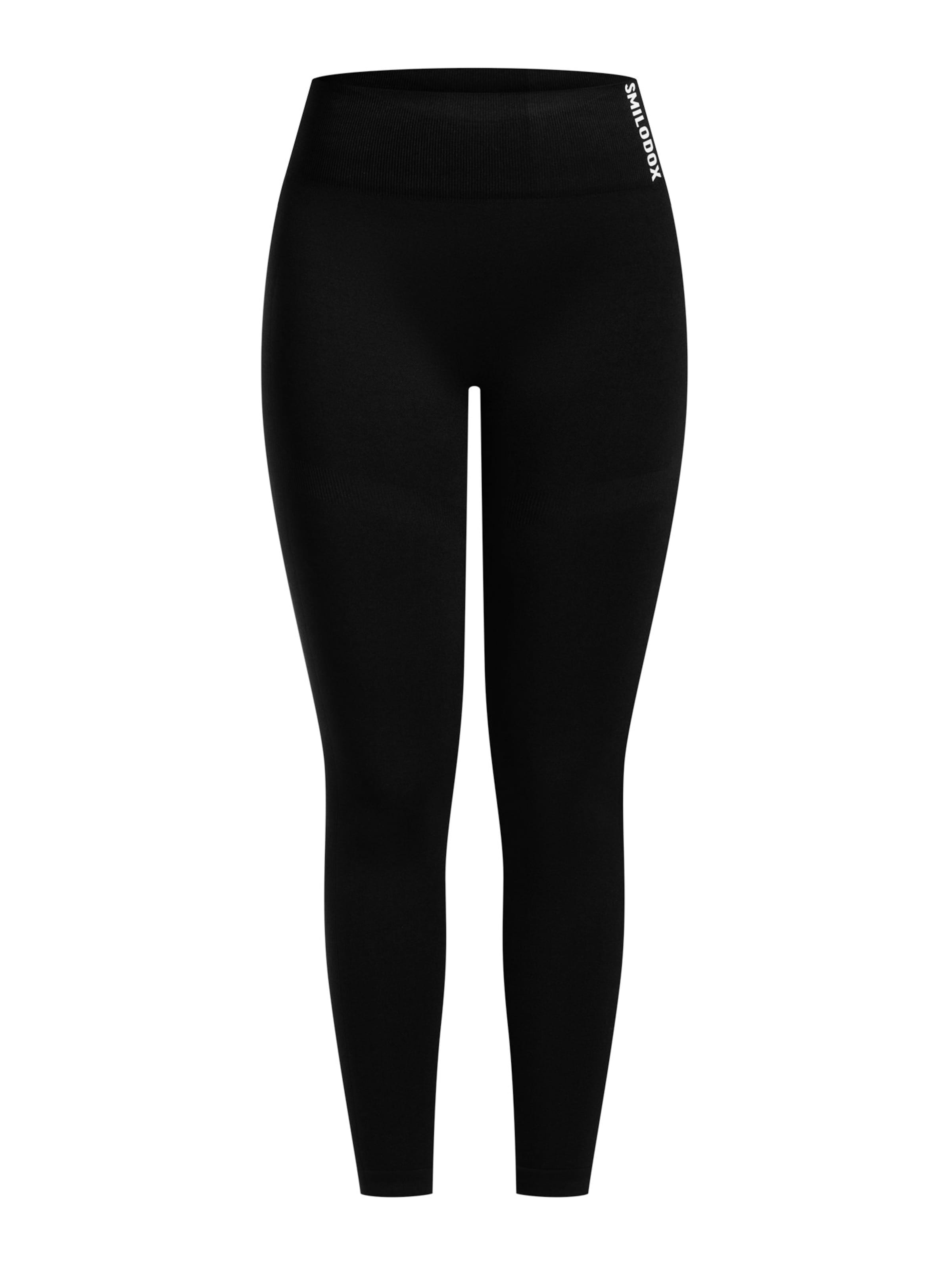 Smilodox Skinny Leggings ' Sonnia ' in Schwarz: Vorderseite