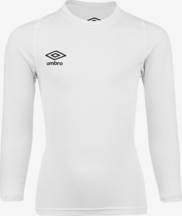 T-Shirt fonctionnel UMBRO en blanc : devant