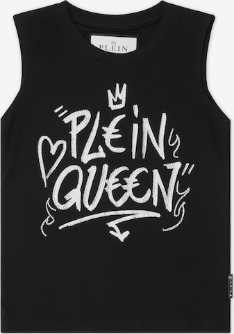 Philipp Plein - Top 'Plein Queen' em preto: frente