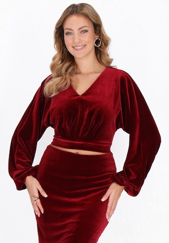faina - Blusa en rojo: frente