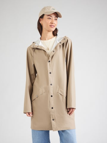 Manteau fonctionnel RAINS en beige : devant