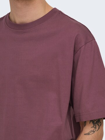 Only & Sons T-Shirt 'ONSFRED' in Rot