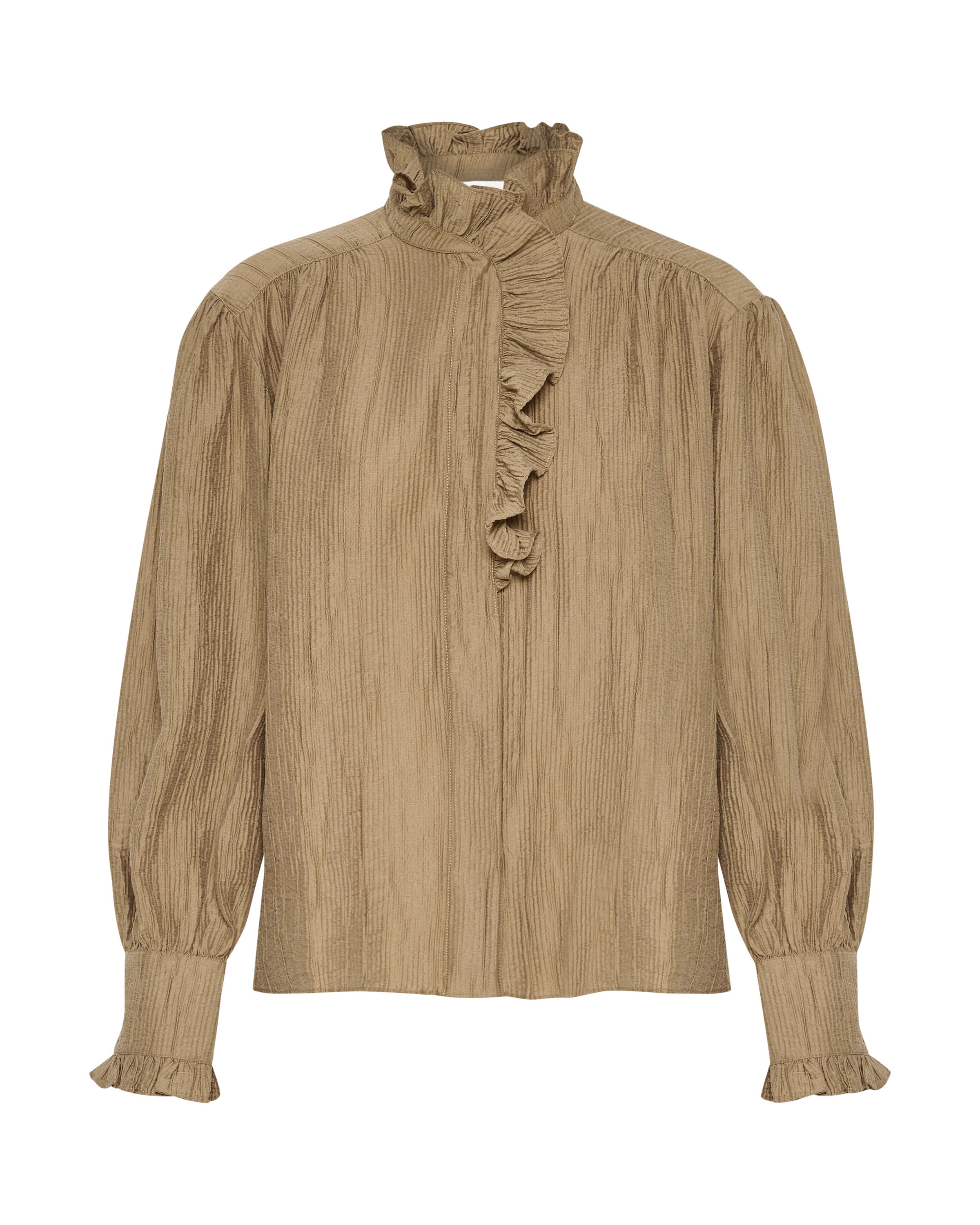 KAREN BY SIMONSEN Blouse 'Trace ' in Beige: voorkant