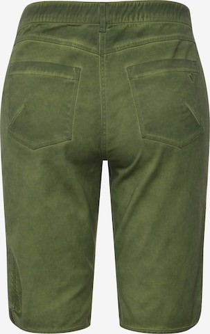 Ulla Popken Regular Traditional Pants in Green