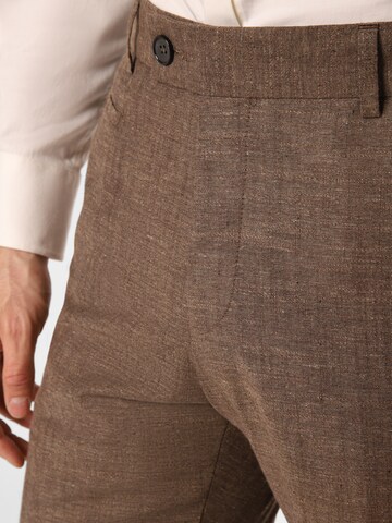 STRELLSON Slimfit Pantalon 'Luc3' in Bruin
