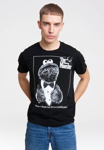 LOGOSHIRT Shirt in Black: front