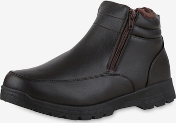 Van Hill Boots 'Benjamin' in Braun: Vorderseite