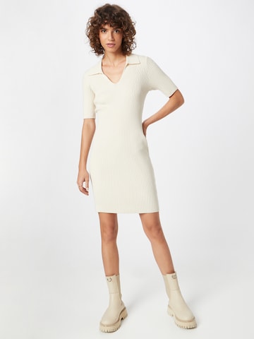 ABOUT YOU Limited Knitted dress 'Cleo' in White