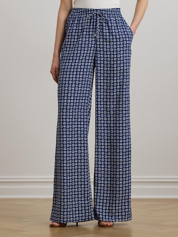 Lauren Ralph Lauren Wide leg Trousers in Blue: front