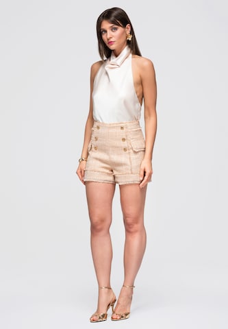 Regular Pantalon Ombre en beige