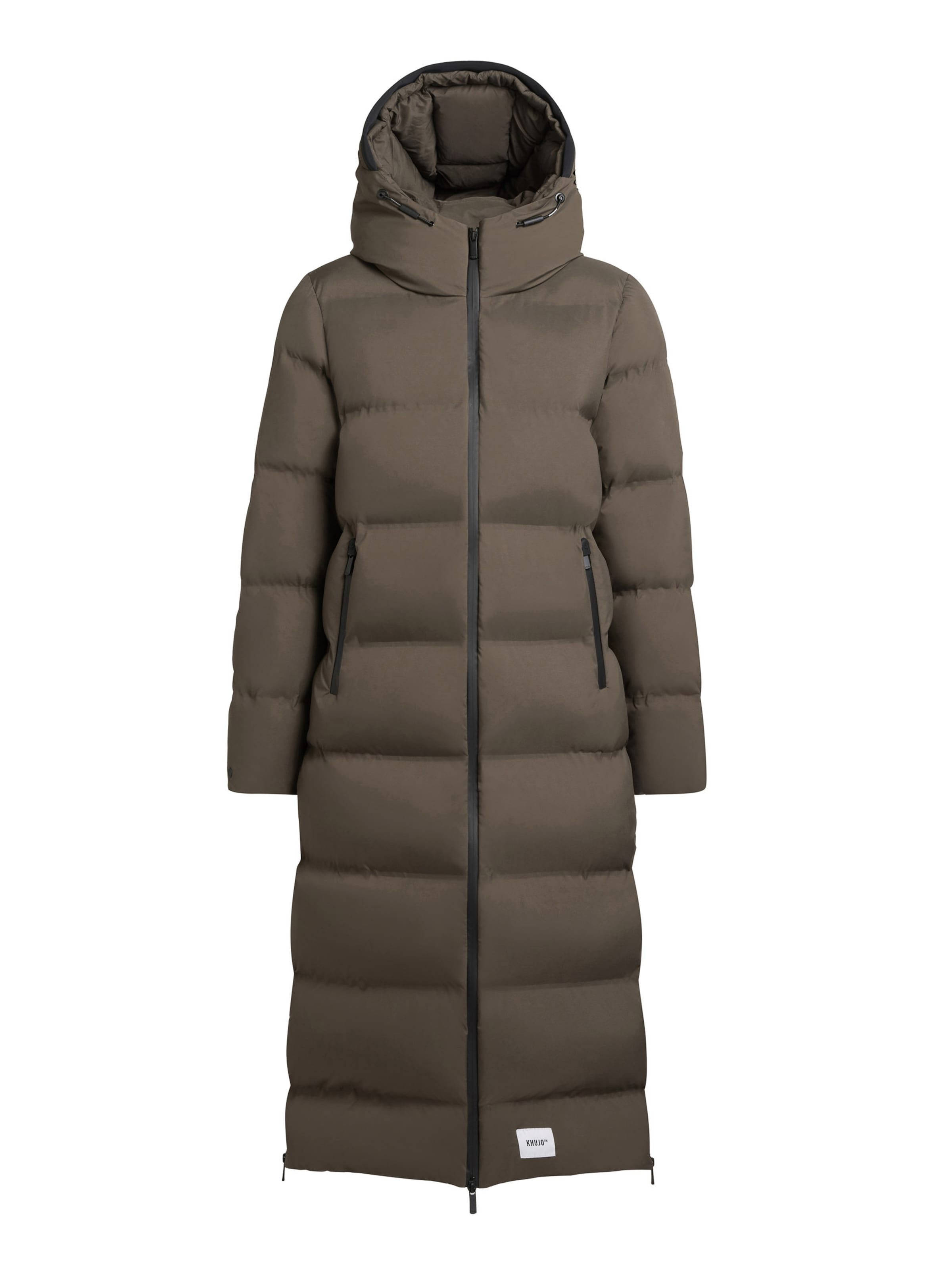 Manteau d’hiver 'Larea3' khujo en marron : devant