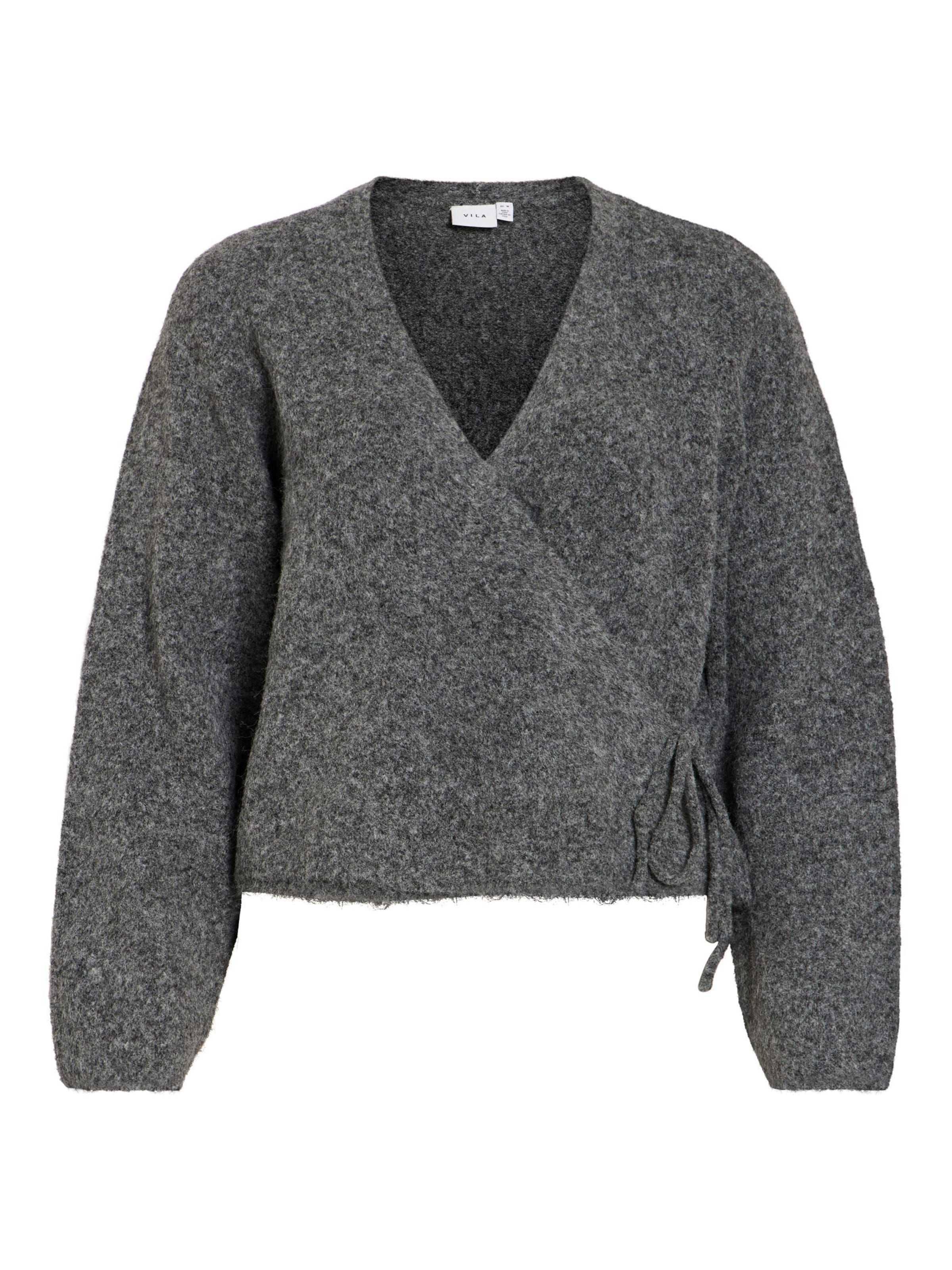 VILA Pullover 'VILuna' i grå: forside