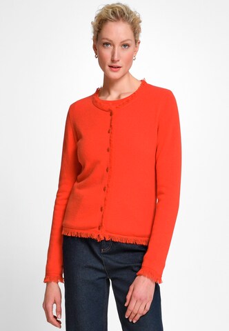 include Knit Cardigan in Red: front