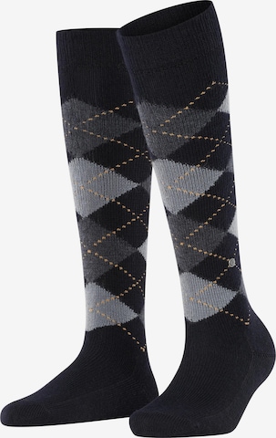BURLINGTON Overknee Strümpfe 'Whitby' in Schwarz: Vorderseite