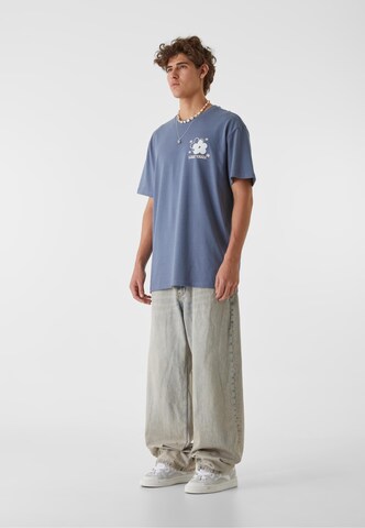Lost Youth T-Shirt 'Blossom Fusion' in Blau