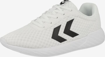 Hummel Platform trainers in White: front