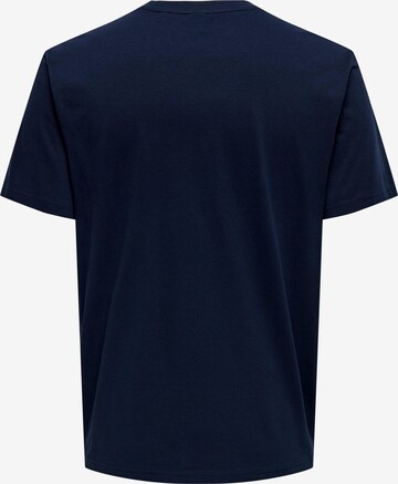 T-Shirt 'LENNY LIFE' Only & Sons en bleu