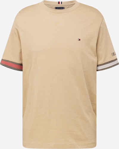 TOMMY HILFIGER Тениска в бежово / червено / черно / бяло, Преглед на продукта