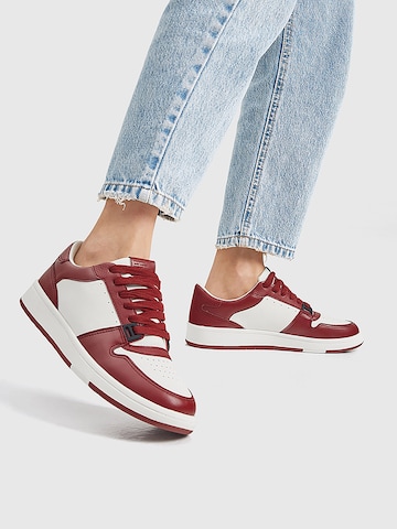 Pull&Bear Sneakers low i rød