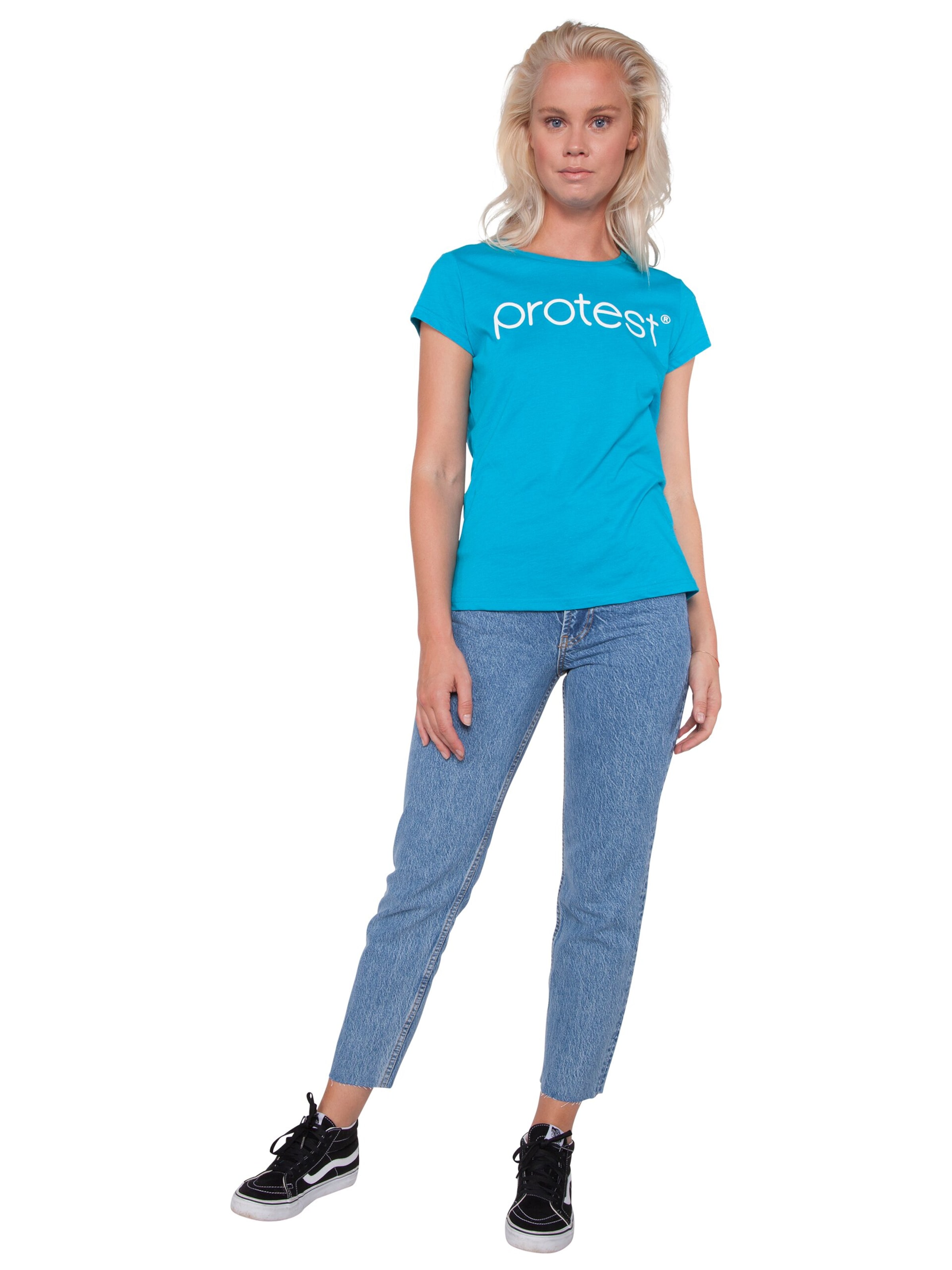PROTEST Shirt 'CLASSIC LOGO T-SHIRT' in Blauw
