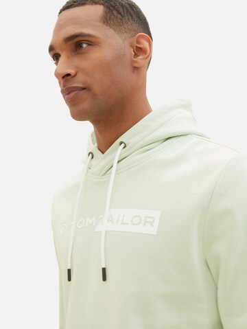 TOM TAILOR - Sweatshirt em verde