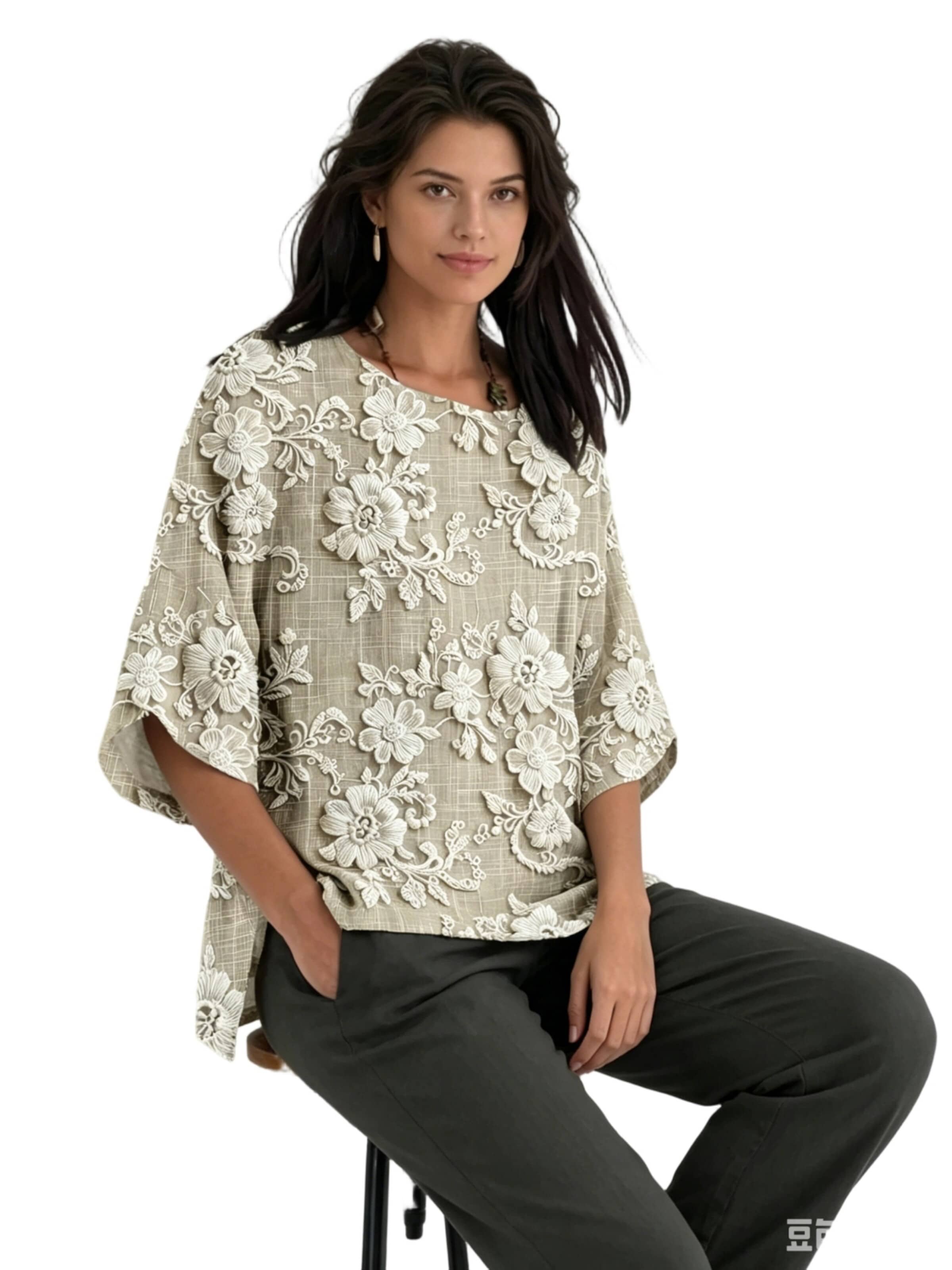 Yesfashion Bluse in Beige