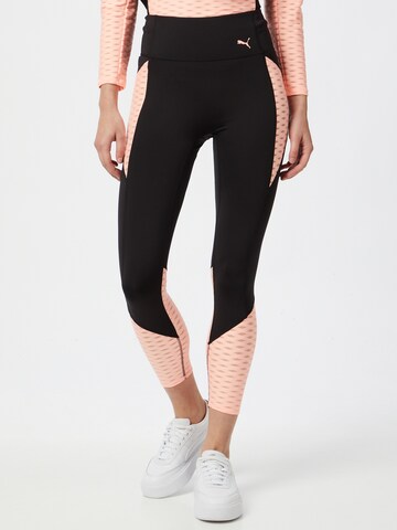 Skinny Pantalon de sport 'Forever' PUMA en noir : devant