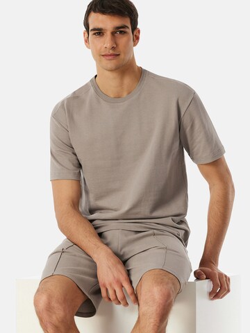 SCHIESSER Pyjamaoberteil ' Mix + Relax ' in Beige: Vorderseite