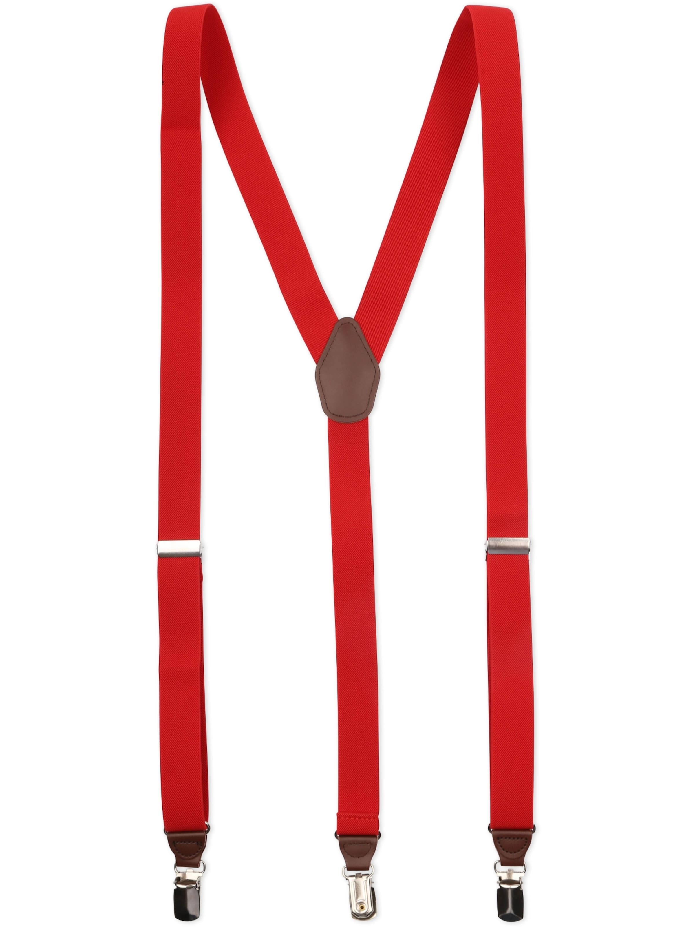 Suitable Suspenders in Red