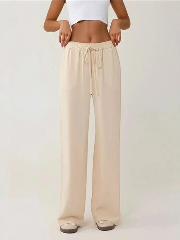 Wide Leg Pantalon Hiccup en beige : devant