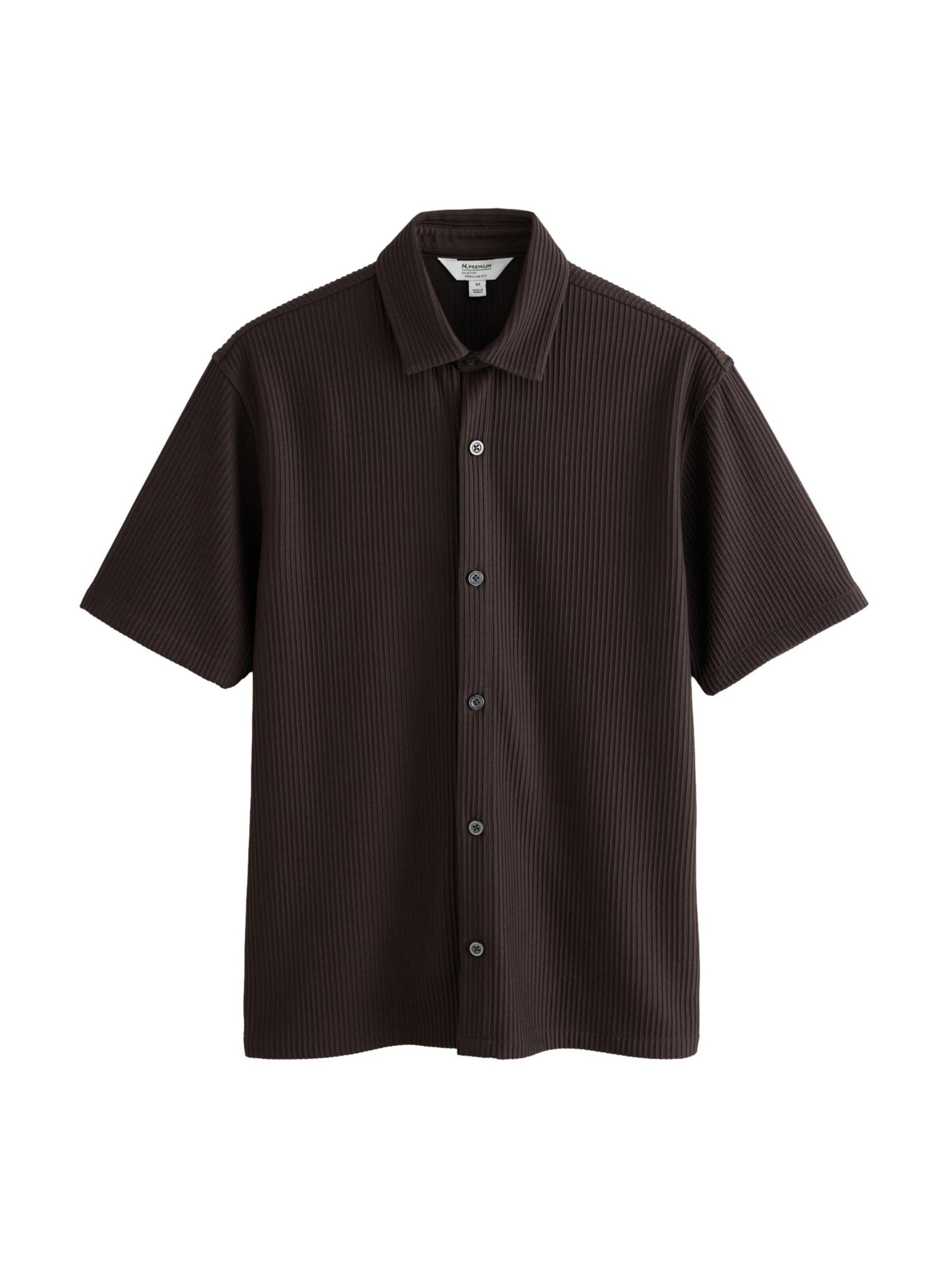 Next - Camisa em castanho: frente
