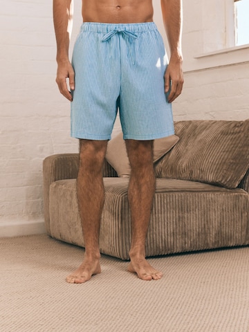 Next Regular Pyjamashorts in Blau: Vorderseite