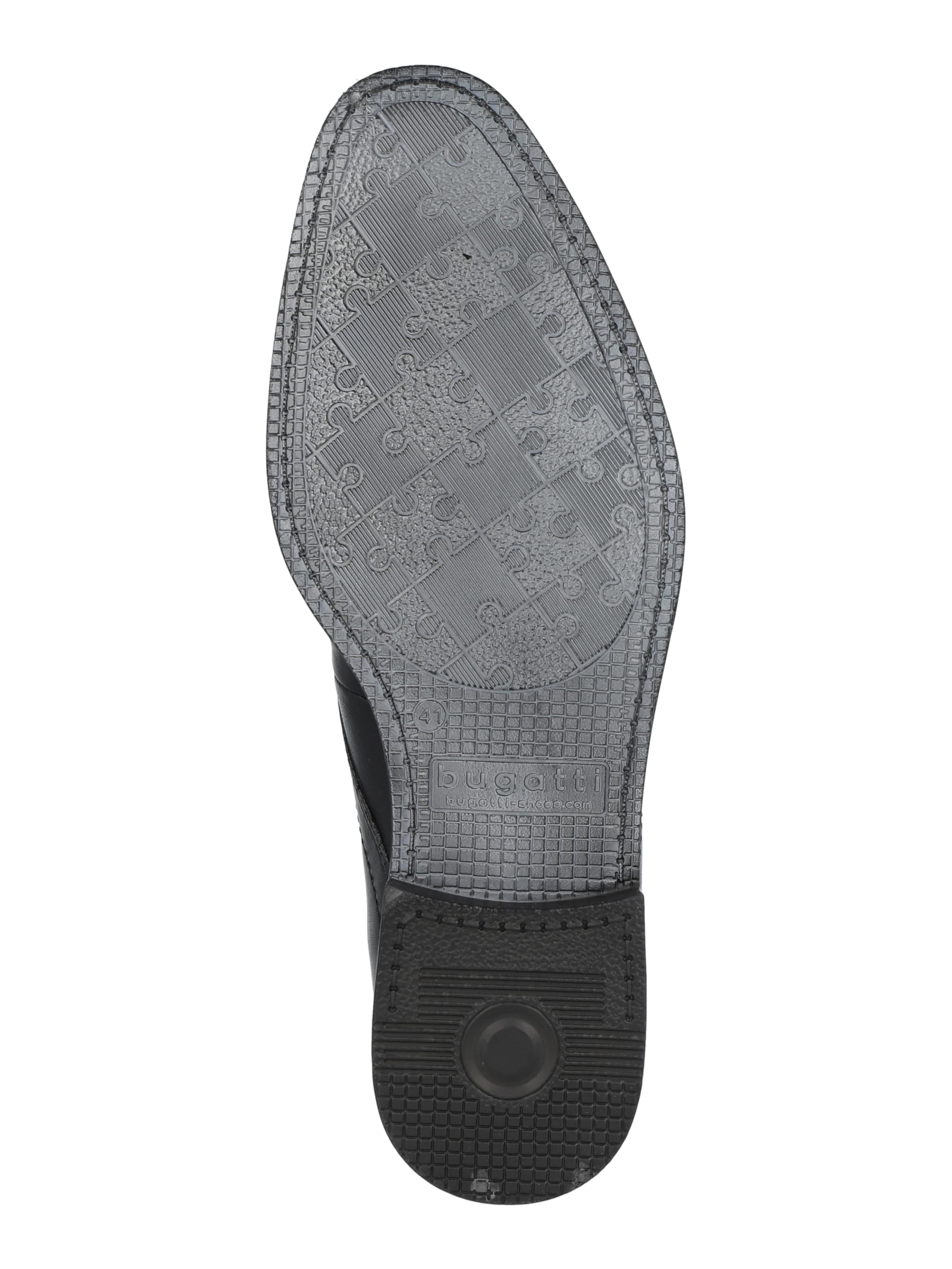 bugatti Δετό παπούτσι 'Rinaldo' σε μαύρο