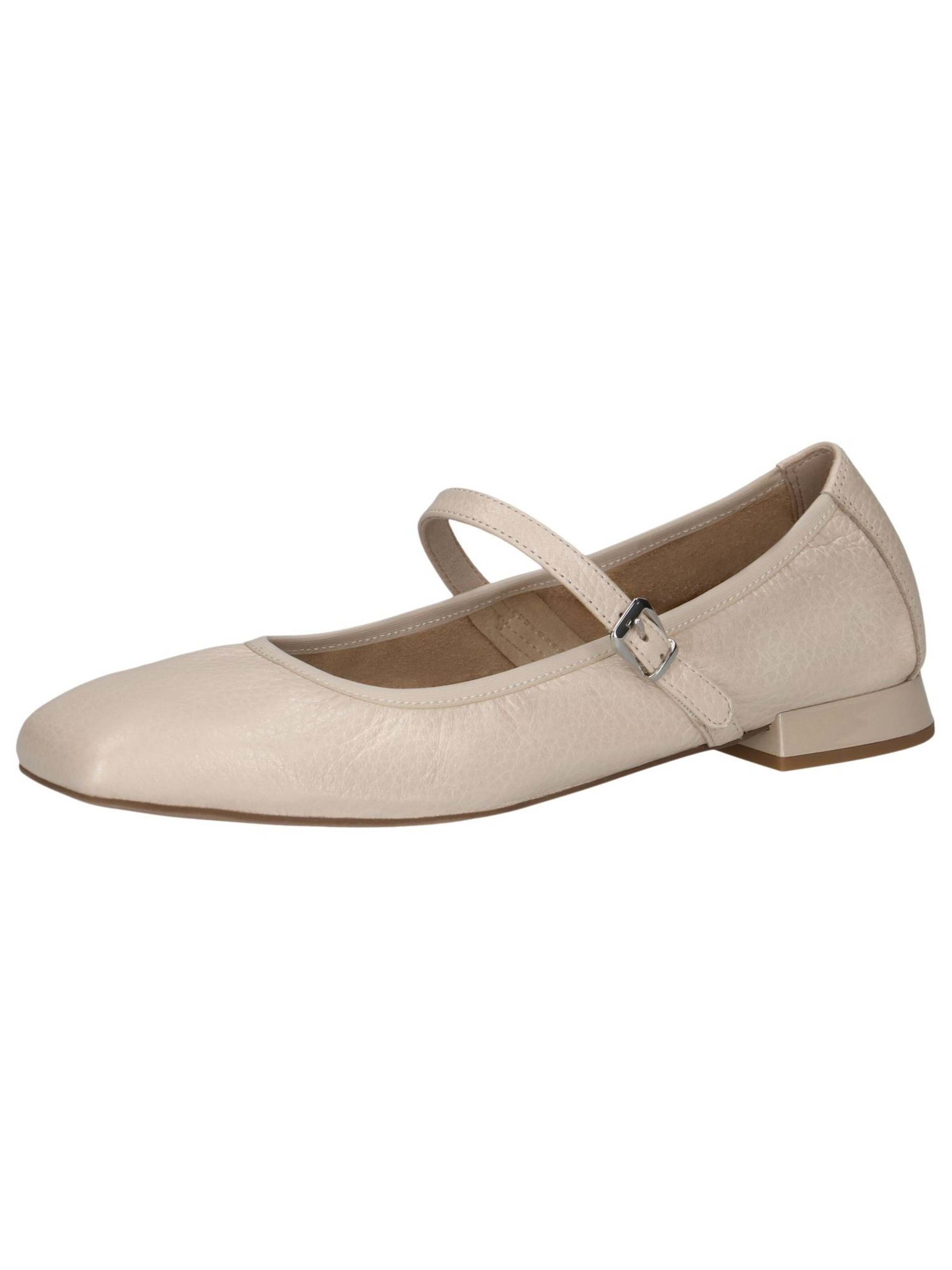 CAPRICE Ballet Flats with Strap in Beige: front