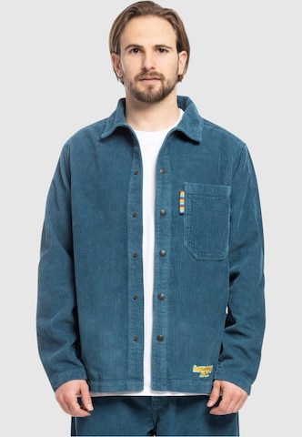 HOMEBOY Regular fit Button Up Shirt 'Time Warp' in Blue: front
