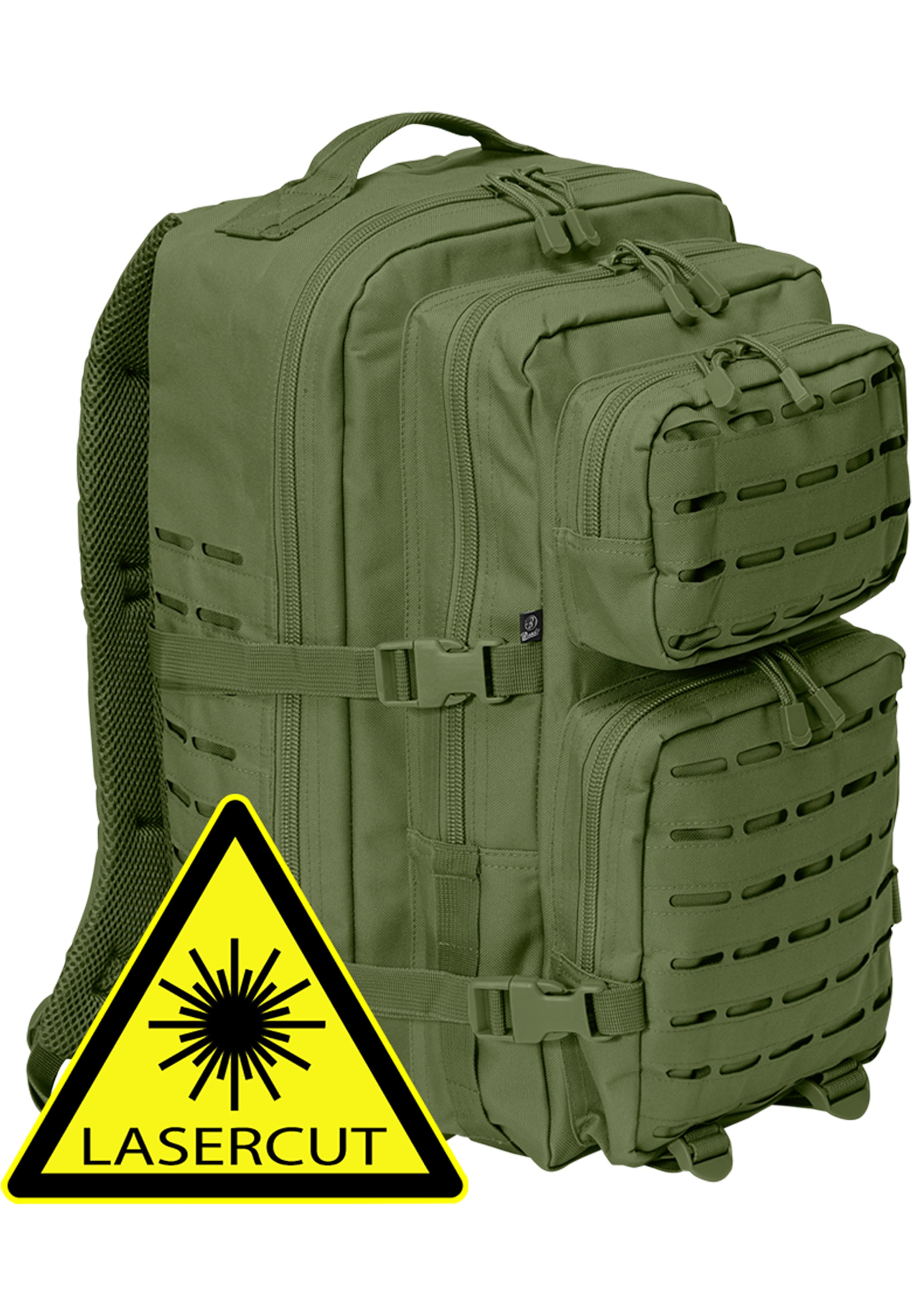 Zaino di Brandit in verde: frontale