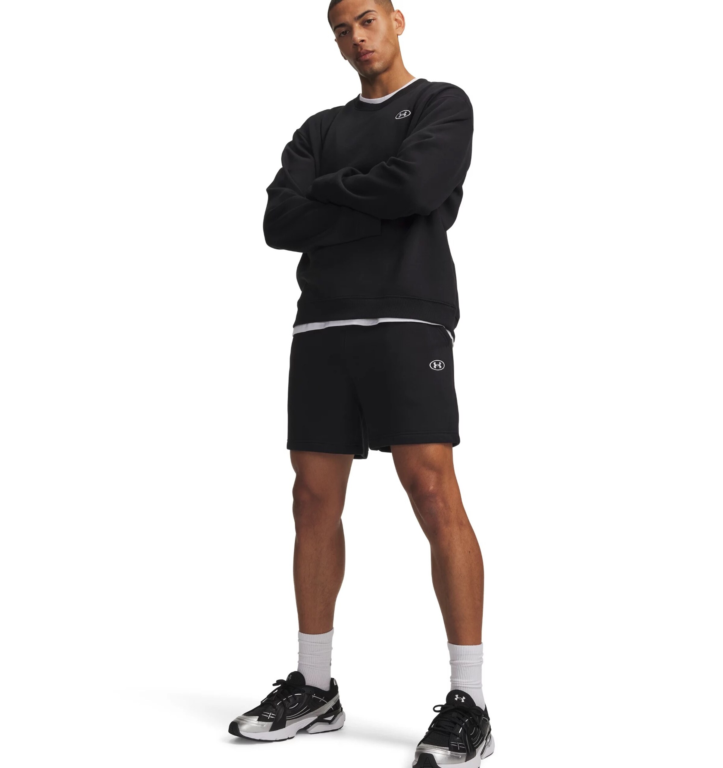 UNDER ARMOUR Regular Sportbroek 'Rival' in Zwart