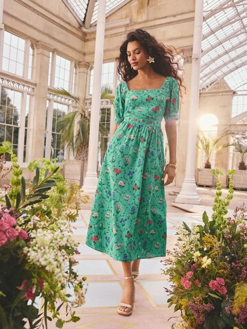 Robe love & roses en vert