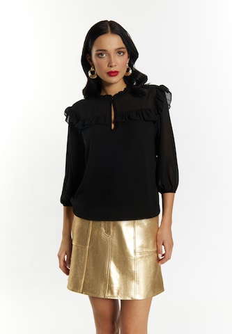 faina Blouse in Zwart